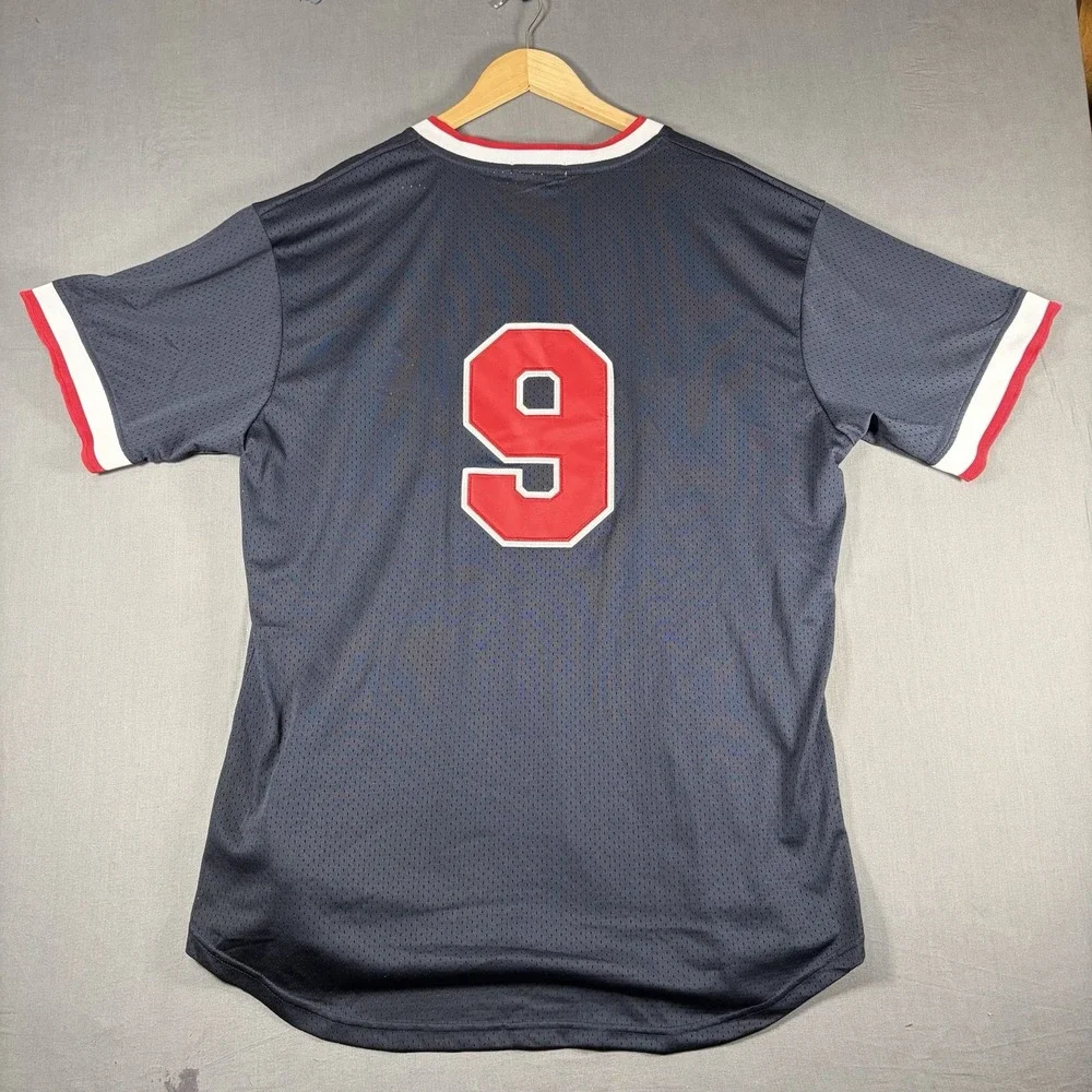 Mitchell & Ness Boston Red Sox #9 Ted Williams Mesh Jersey Navy Sz XXL 2XL